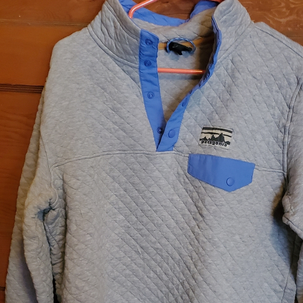 PATAGONIA ORGANIC COTTON QUILTED SNAP PULLOVER